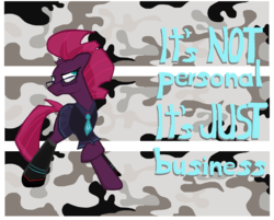 Size: 2185x1761 | Tagged: safe, artist:sallycars, tempest shadow, pony, unicorn, g4, my little pony: the movie, boots, broken horn, camouflage, clothes, donald trump, female, glasses, horn, mare, ms paint, necktie, shoes, skirt, socks, solo, the apprentice (series)
