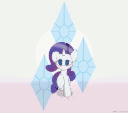 Size: 1000x883 | Tagged: safe, artist:n0nnny, edit, part of a set, rarity, pony, g4, animated, blushing, cute, cutie mark background, daaaaaaaaaaaw, female, frame by frame, gif, glomp, happy, happy birthday mlp:fim, hug, incoming hug, it's coming right at us, looking at you, mlp fim's seventh anniversary, n0nnny is trying to murder us, n0nnny's run and hug, offscreen character, open mouth, pov, raribetes, running, solo, weapons-grade cute
