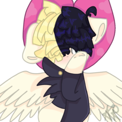 Size: 768x768 | Tagged: safe, artist:midnightart08, songbird serenade, pegasus, pony, g4, my little pony: the movie, bow, female, mare, simple background, solo, transparent background