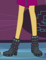 Size: 304x394 | Tagged: safe, screencap, sunset shimmer, equestria girls, g4, my little pony equestria girls: better together, boots, clothes, legs, pictures of legs, shoes