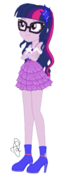 Size: 691x2048 | Tagged: safe, artist:ilaria122, sci-twi, twilight sparkle, equestria girls, g4, clothes, dress, female, glasses, not a vector, simple background, solo, transparent background