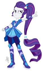 Size: 1257x2048 | Tagged: safe, artist:ilaria122, rarity, equestria girls, equestria girls series, g4, super squad goals, alternate hairstyle, boots, clothes, crystal guardian, female, geode of shielding, high heel boots, not a vector, ponied up, shoes, simple background, solo, transparent background