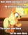 Size: 409x512 | Tagged: safe, edit, edited screencap, screencap, applejack, g4, my little pony: the movie, caption, cropped, female, hatless, image macro, meme, missing accessory, no fucks, solo