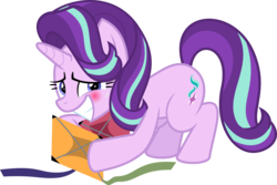 Size: 5782x3861 | Tagged: safe, artist:jhayarr23, starlight glimmer, pony, unicorn, g4, uncommon bond, blushing, embarrassed, female, grin, kite, nervous, simple background, smiling, solo, that pony sure does love kites, transparent background, vector
