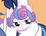 Size: 183x141 | Tagged: safe, edit, edited screencap, screencap, princess flurry heart, shining armor, pony, g4, once upon a zeppelin, cropped, father and daughter, female, flurry heart is not amused, male, solo focus, unamused
