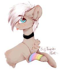 Size: 695x791 | Tagged: safe, artist:twinkepaint, oc, oc only, oc:de gee, earth pony, pony, male, simple background, solo, stallion, tongue out, transparent background