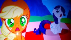 Size: 1280x720 | Tagged: safe, applejack, rarity, smile hd, g4