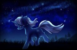 Size: 2836x1849 | Tagged: safe, artist:not-ordinary-pony, trixie, pony, unicorn, g4, crying, female, mare, night, sad, solo