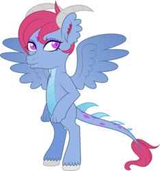 Size: 2810x2998 | Tagged: safe, artist:jitterbases, oc, oc only, oc:ramona, dragon, female, high res, offspring, parent:princess ember, simple background, solo, transparent background