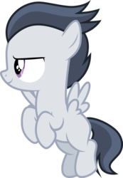 Size: 3001x4336 | Tagged: safe, artist:cloudy glow, rumble, pegasus, pony, g4, marks and recreation, .ai available, colt, flying, high res, male, simple background, solo, transparent background, vector