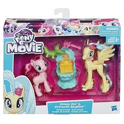 Size: 1280x1280 | Tagged: safe, gummy, pinkie pie, princess skystar, alligator, classical hippogriff, earth pony, hippogriff, pony, g4, my little pony: the movie, female, mare, merchandise, toy, trio