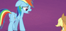Size: 222x104 | Tagged: safe, screencap, rainbow dash, g4, secrets and pies, animated, butt, female, gif, gif for breezies, picture for breezies, plot, rainbutt dash, solo