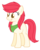 Size: 1540x1904 | Tagged: safe, artist:cutiesparkle, oc, oc only, oc:red gala, earth pony, pony, female, mare, offspring, parent:applejack, parent:flim, parents:flimjack, simple background, solo, transparent background