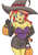 Size: 2480x3507 | Tagged: safe, artist:sumin6301, sunset shimmer, equestria girls, g4, bare shoulders, basket, blushing, breasts, candy, cleavage, clothes, cute, evening gloves, female, food, gloves, halloween, halloween costume, hand on hip, hat, high res, holiday, long gloves, miniskirt, open mouth, pumpkin, pumpkin bucket, shimmerbetes, simple background, skirt, solo, strapless, tim tam, white background, witch, witch hat