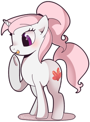Size: 450x610 | Tagged: safe, artist:haden-2375, oc, oc only, pony, unicorn, female, mare, simple background, smiling, solo