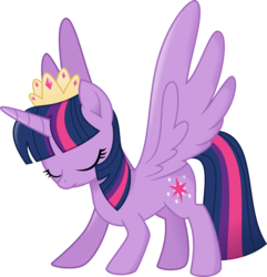Size: 3000x3117 | Tagged: safe, artist:aqua-pony, twilight sparkle, alicorn, pony, g4, my little pony: the movie, eyes closed, female, high res, mare, simple background, solo, transparent background, twilight sparkle (alicorn), vector