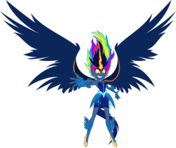 Size: 6000x5052 | Tagged: safe, artist:orin331, rainbow dash, equestria girls, g4, secrets and pies, absurd resolution, clothes, evil, evil pie hater dash, female, midnight-ified, simple background, solo, transparent background
