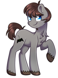 Size: 1172x1559 | Tagged: safe, artist:sketchyhowl, oc, oc only, oc:gamer score, earth pony, pony, male, raised hoof, simple background, solo, stallion, transparent background