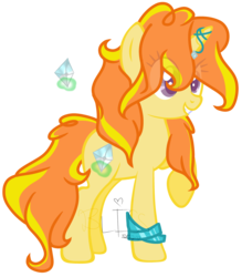 Size: 3076x3504 | Tagged: safe, artist:emerald-bliss, oc, oc only, oc:dazzling flare, pony, unicorn, female, high res, horn, magical lesbian spawn, mare, offspring, parent:adagio dazzle, parent:sunset shimmer, parents:sunsagio, simple background, solo, transparent background