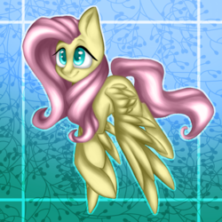 Size: 1024x1024 | Tagged: safe, artist:luciddreamr, fluttershy, pegasus, pony, g4, female, mare, smiling, solo