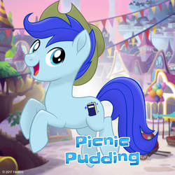 Size: 1080x1080 | Tagged: safe, oc, oc only, oc:picnic pudding, g4, my little pony: the movie, blue eyes, cowboy hat, hat, mlp movie pony maker, solo