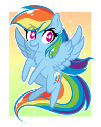 Size: 613x772 | Tagged: safe, artist:trickate, rainbow dash, g4, female, solo