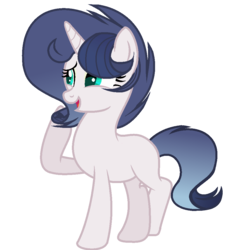 Size: 951x993 | Tagged: safe, artist:theapplebeauty, oc, oc only, oc:crimson glow, pony, unicorn, female, mare, offspring, parent:big macintosh, parent:rarity, parents:rarimac, simple background, solo, transparent background