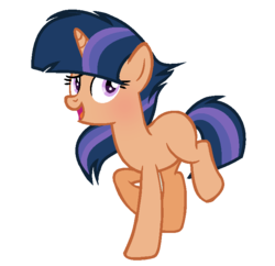 Size: 723x699 | Tagged: safe, artist:theapplebeauty, oc, oc only, oc:saphy jay, pony, unicorn, female, mare, offspring, parent:flash sentry, parent:twilight sparkle, parents:flashlight, simple background, solo, transparent background