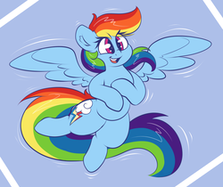 Size: 2815x2359 | Tagged: safe, artist:graphene, rainbow dash, pegasus, pony, g4, cute, dashabetes, female, high res, mare, multicolored hair, smiling, solo