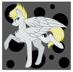 Size: 898x878 | Tagged: safe, artist:silverdiamond11, oc, oc only, oc:camille agreste, pegasus, pony, female, mare, raised hoof, raised leg, solo