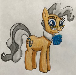 Size: 2659x2633 | Tagged: safe, artist:bozzerkazooers, mayor mare, earth pony, pony, g4, female, glasses, high res, mare, solo, traditional art