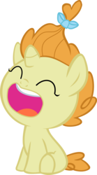 Size: 1852x3342 | Tagged: safe, artist:red4567, pumpkin cake, pony, g4, it isn't the mane thing about you, my little pony: friendship is magic, baby, baby pony, eyes closed, female, open mouth, simple background, sitting, transparent background, vector