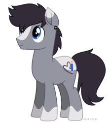 Size: 5159x5731 | Tagged: safe, artist:suramii, oc, oc only, oc:scribble joy, absurd resolution, art trade, male, simple background, smiling, solo, stallion, transparent background