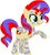 Size: 384x425 | Tagged: safe, artist:selenaede, artist:user15432, sunset shimmer, alicorn, pony, elements of insanity, g4, alicornified, alternate cutie mark, alternate universe, base used, bodypaint, painset shimmercakes, pony monster, race swap, simple background, solo, white background, wings