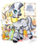 Size: 2657x3091 | Tagged: safe, artist:andy price, edit, editor:dsp2003, zecora, dreary, zebra, g4, beauty and the beast, book, candle, cauldron, colored pencil drawing, cute, female, flower, high res, jewelry, looking at you, mare, marker drawing, pumpkin, rose, smiling, solo, traditional art, zecorable