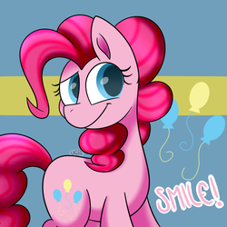 Size: 1000x1000 | Tagged: safe, artist:vale-bandicoot96, pinkie pie, earth pony, pony, g4, female, solo