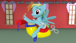 Size: 1920x1080 | Tagged: safe, artist:northern haste, rainbow dash, g4, 3d, adult foal, dialogue, diaper, female, futurama, male, non-baby in diaper, pacifier, solo, source filmmaker