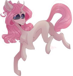 Size: 4585x4731 | Tagged: safe, artist:erinartista, oc, oc only, oc:yunniko, pony, unicorn, absurd resolution, black sclera, curved horn, female, horn, mare, simple background, solo, transparent background