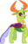 Size: 4005x6335 | Tagged: safe, artist:hendro107, thorax, changedling, changeling, g4, triple threat, .svg available, absurd resolution, changeling king, happy, king thorax, male, open mouth, raised hoof, simple background, smiling, solo, transparent background, vector