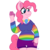 Size: 4000x3971 | Tagged: safe, artist:moddiearts, pinkie pie, earth pony, anthro, g4, clothes, female, finger hooves, high res, shorts, simple background, solo, transparent background