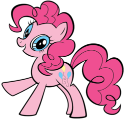 Size: 605x584 | Tagged: safe, artist:princesseninka, pinkie pie, earth pony, pony, g4, female, simple background, solo, stock vector, transparent background