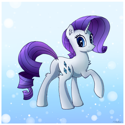 Size: 3000x3000 | Tagged: safe, artist:sentireaeris, rarity, pony, unicorn, g4, butt, female, high res, looking at you, looking back, mare, plot, raised hoof, smiling, solo