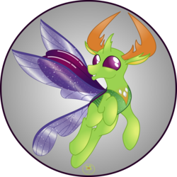 Size: 5000x5000 | Tagged: safe, artist:lakword, thorax, changedling, changeling, g4, absurd resolution, flying, happy, king thorax, male, simple background, solo, transparent background