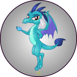 Size: 5000x5000 | Tagged: safe, artist:lakword, princess ember, dragon, g4, absurd resolution, cool, cute, eating, female, gem, happy, munching, simple background, solo, standing, transparent background