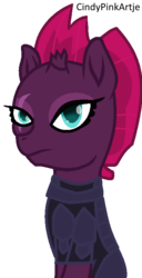 Size: 391x762 | Tagged: safe, artist:cindystarlight, tempest shadow, pony, unicorn, g4, my little pony: the movie, armor, broken horn, eye scar, female, horn, mare, scar, simple background, solo, transparent background