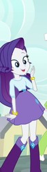 Size: 164x596 | Tagged: safe, screencap, rarity, equestria girls, g4, my little pony equestria girls: rainbow rocks, boots, clothes, cropped, female, shoes, skirt, smiling, solo