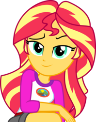 Size: 3161x4000 | Tagged: safe, artist:diegator007, sunset shimmer, equestria girls, g4, my little pony equestria girls: legend of everfree, camp everfree outfits, clothes, female, high res, looking at you, shorts, simple background, solo, transparent background, vector