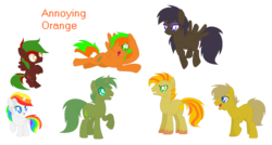 Size: 1756x944 | Tagged: safe, artist:jennycrossoverpaints, pony, annoying orange, ponified, simple background, transparent background