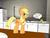 Size: 1152x864 | Tagged: safe, artist:yrt9401, applejack, g4, annoying orange, apple, food