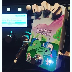 Size: 800x800 | Tagged: safe, oc, oc only, pony, dead, effect pedal, effects pedal, irl, overdrive, photo, tongue out, x eyes
